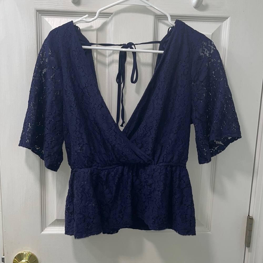 Size XL dark blue Trixxi top